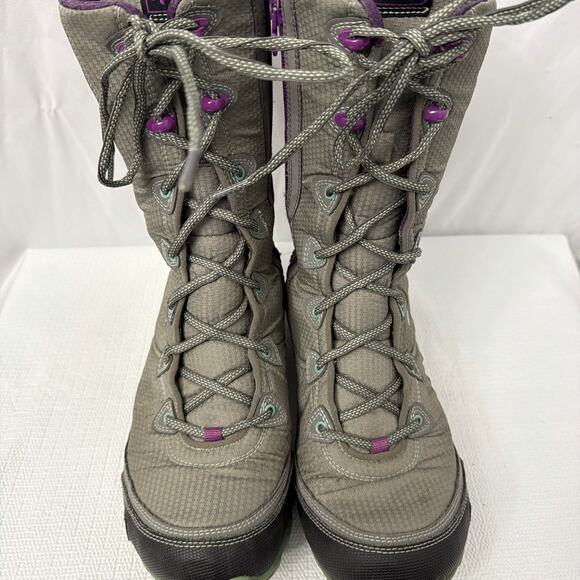 Ahnu Winter Boots Womens Size 9 Sugar Bowl Northridge Vibram Gray Waterproof - Picture 7 of 15